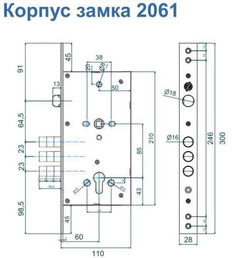 Регулятор защелки securemme 7200